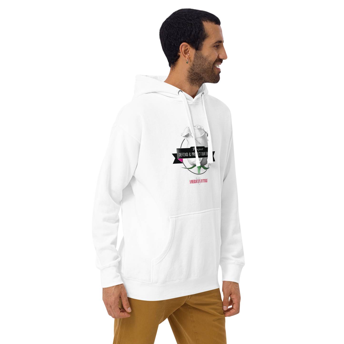 Project Defend & Protect Our Children Men's Hoodie | Awareness & Advocacy Sweatshirt