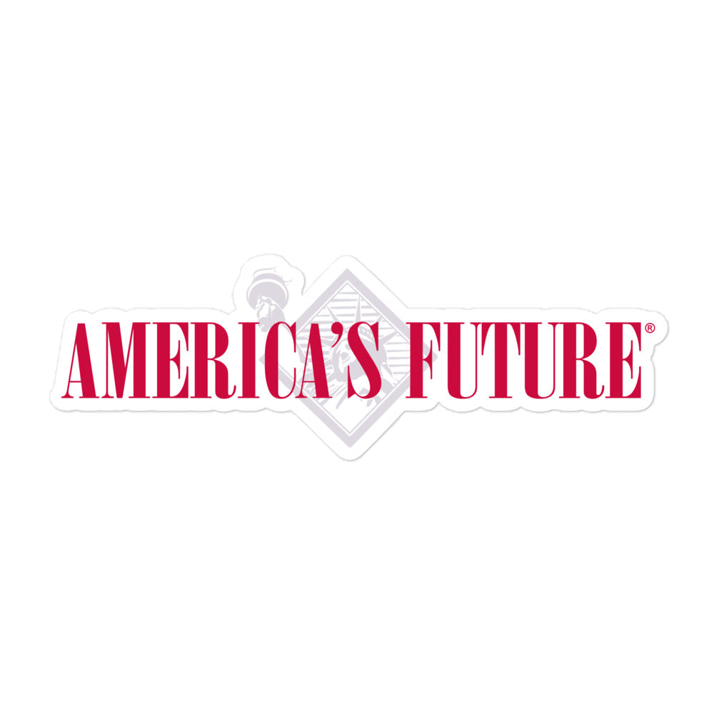 America’s Future Sticker | Patriotic Vinyl Decal for Laptops, Water Bottles & More