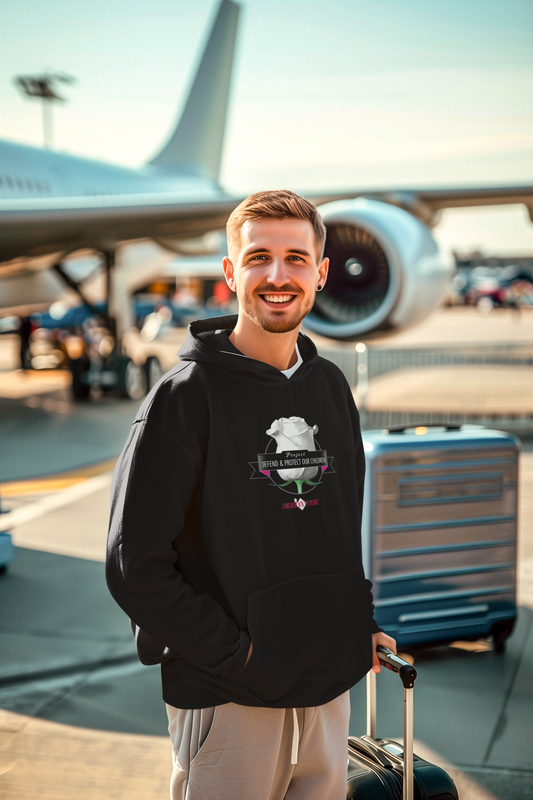 Project Defend & Protect Our Children Men's Hoodie | Awareness & Advocacy Sweatshirt