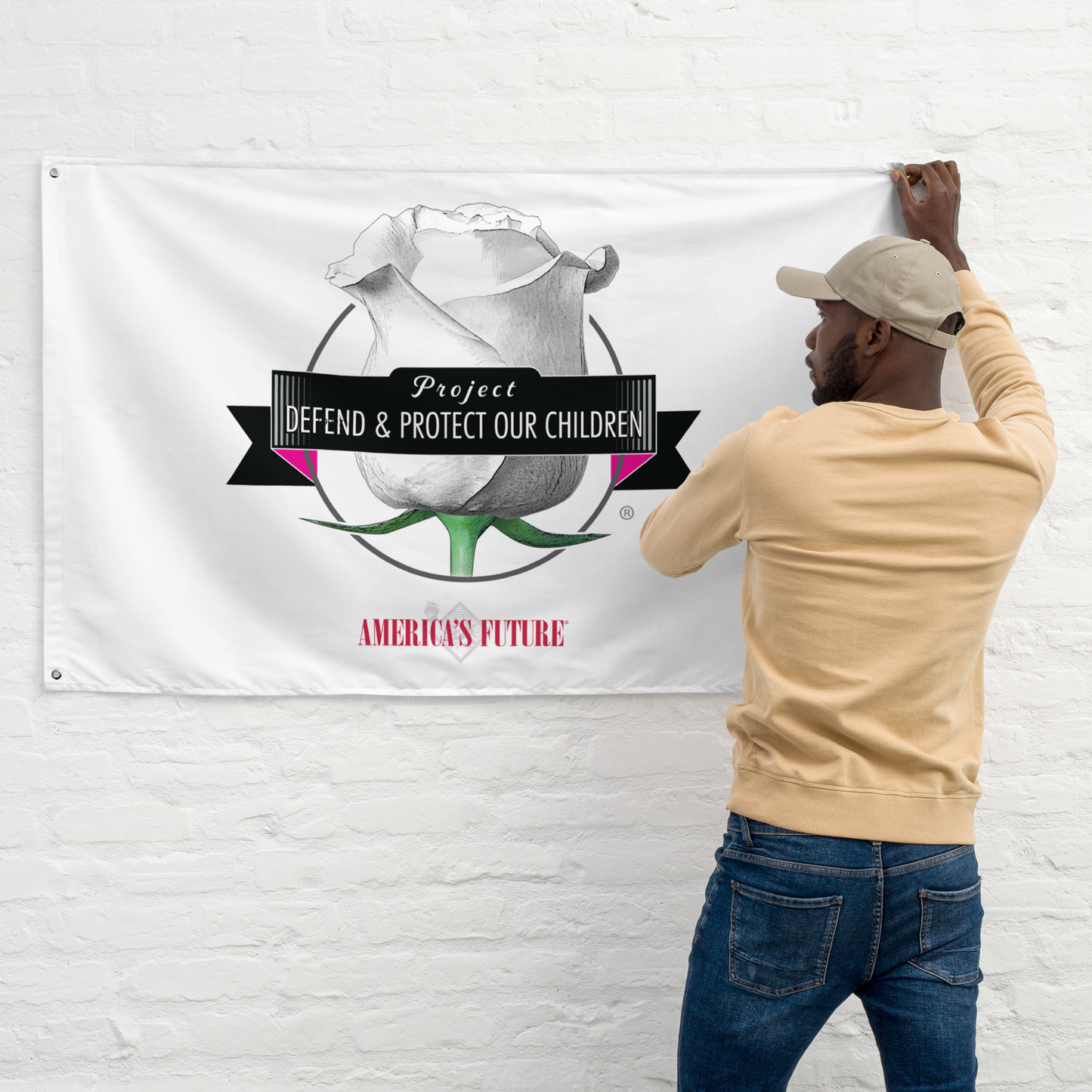 Project Defend & Protect Our Children Flag | Stand for Freedom & Justice | America’s Future