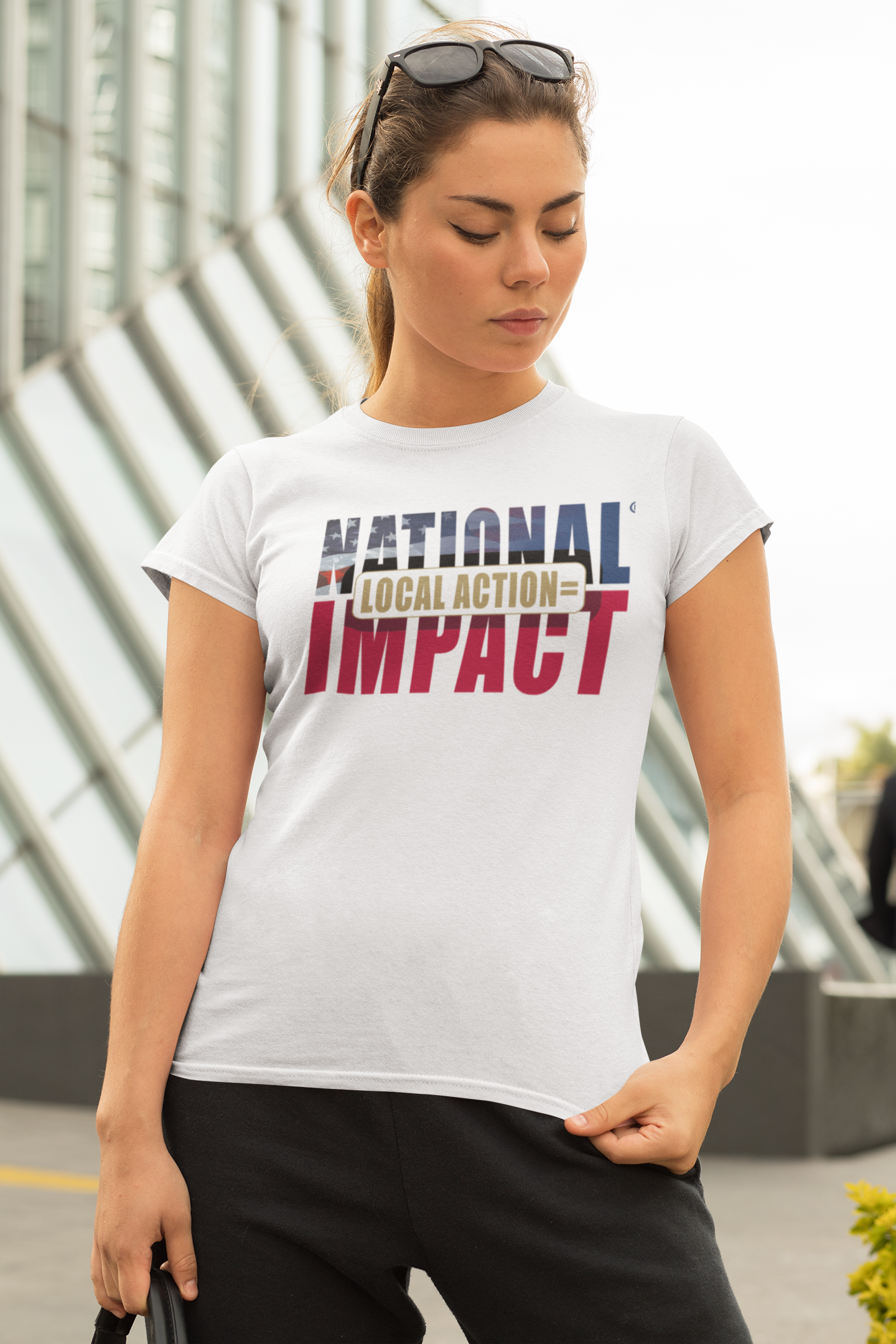 Local Action = National Impact Unisex T-Shirt | Stand for Freedom & Grassroots Change