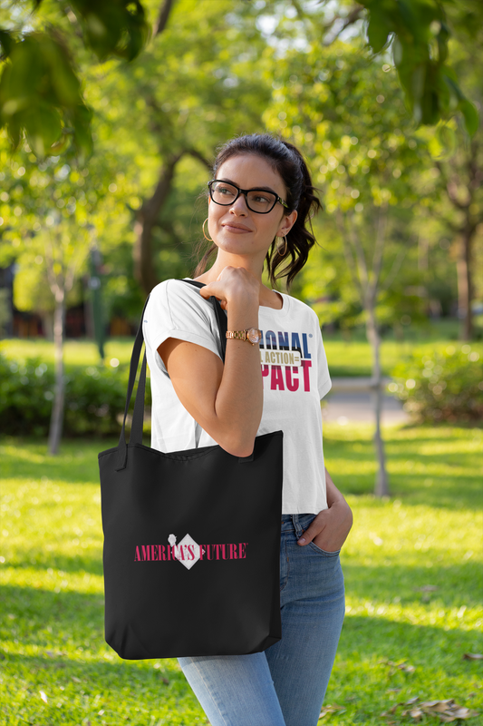 Local Action = National Impact T-Shirt & Tote | Patriotic Activism Bundle