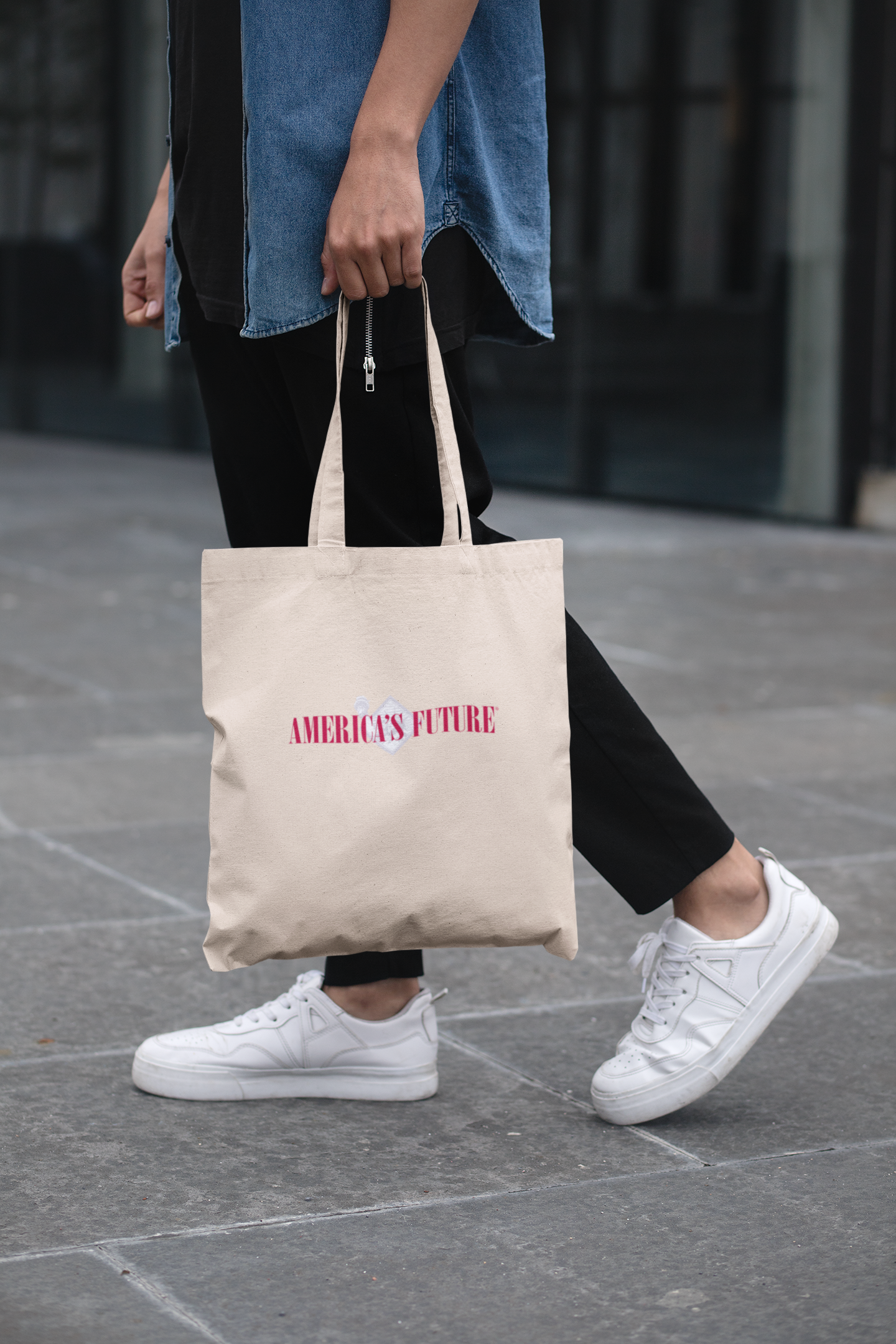 America’s Future Eco Tote Bag | Patriotic Sustainable Carryall