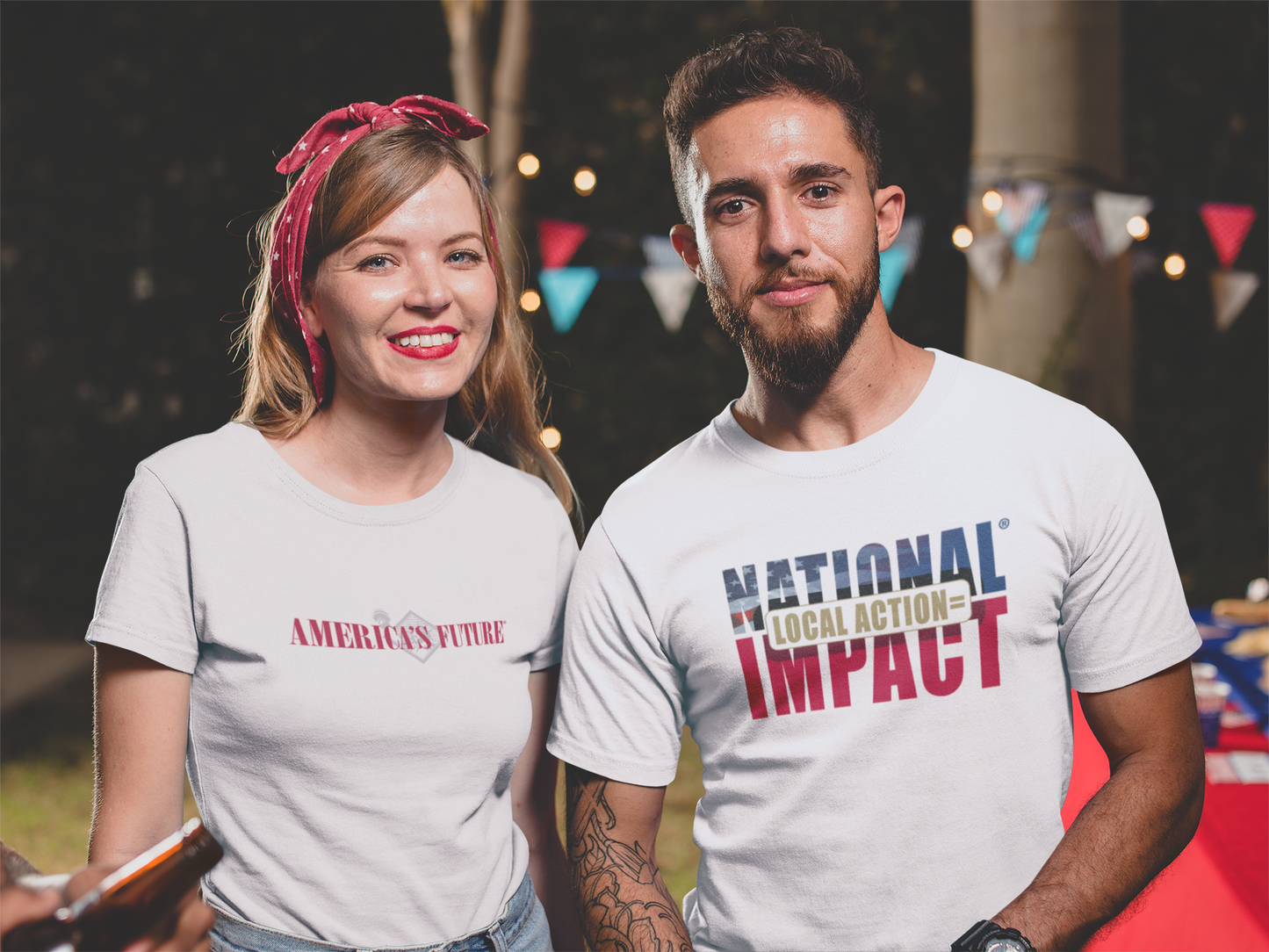 Local Action = National Impact Unisex T-Shirt | Stand for Freedom & Grassroots Change