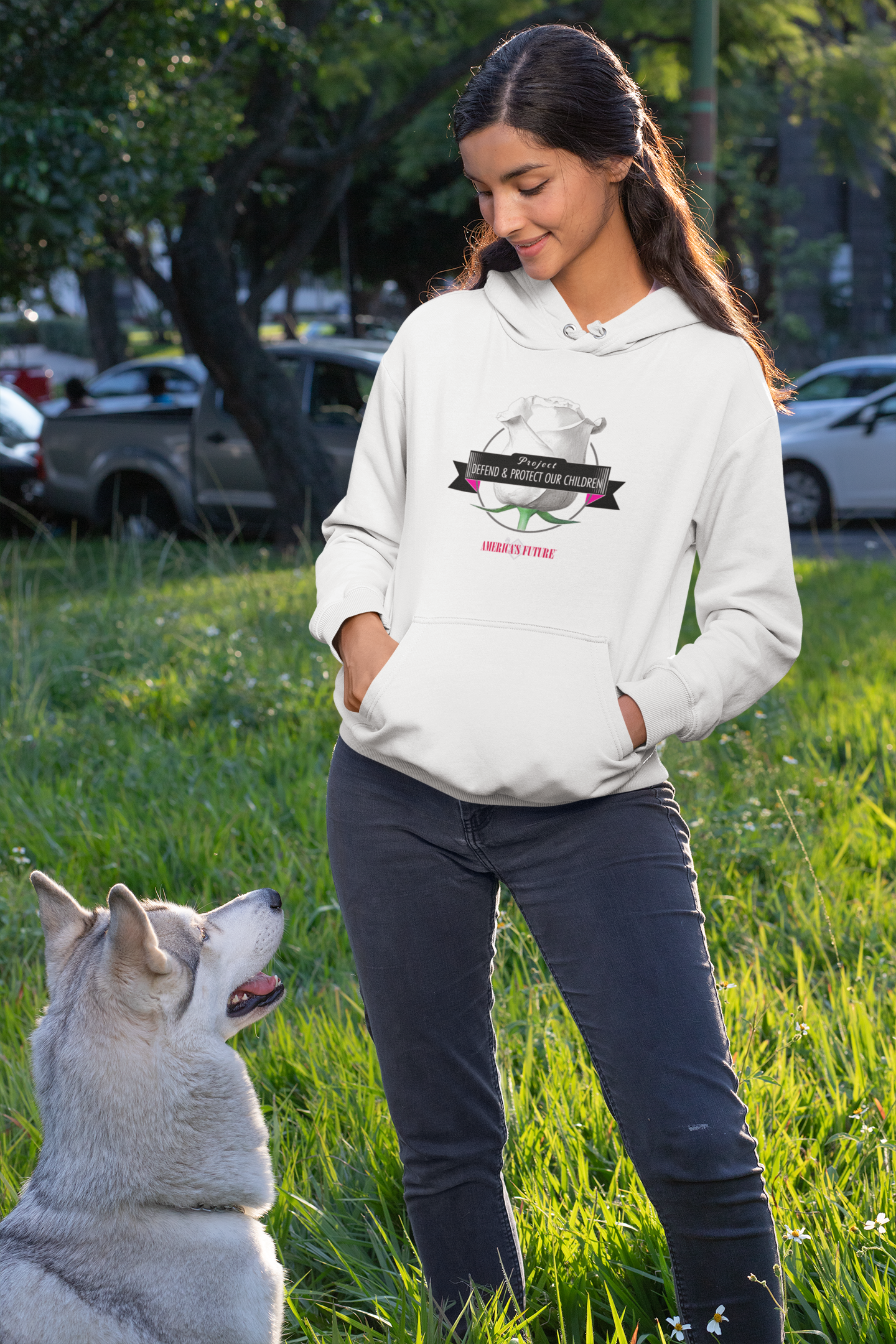 Project Defend & Protect Our Children Women’s Hoodie | Awareness & Advocacy Sweatshirt