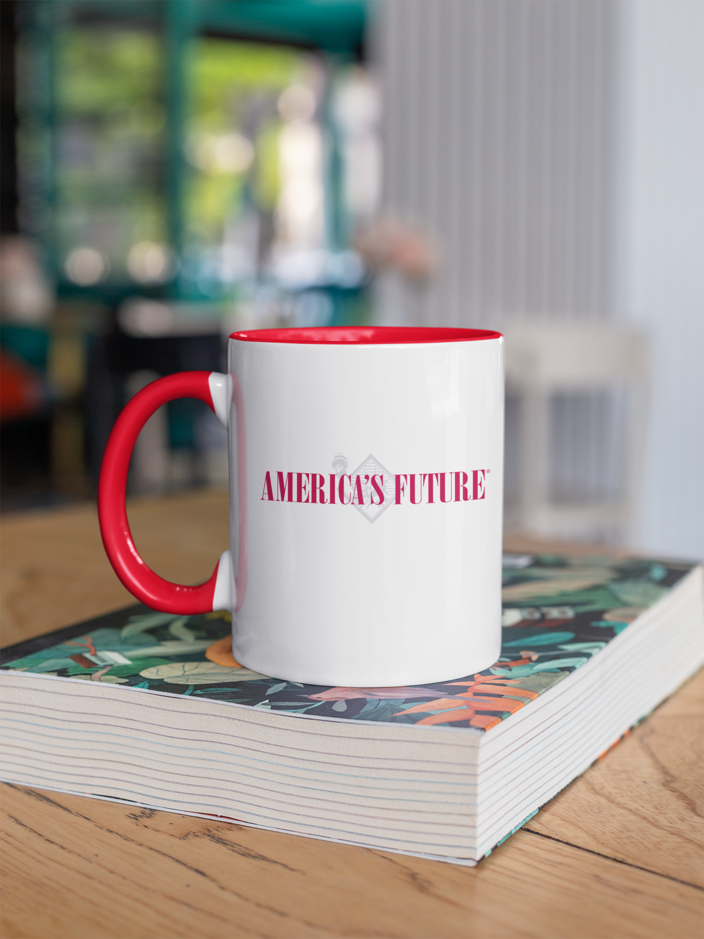 America’s Future Color Inside Mug | Patriotic Coffee Cup