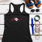 America's Future Women’s Racerback Tank | Patriotic & Conservative Workout Shirt