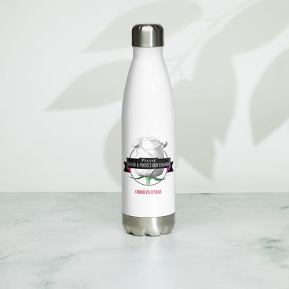 Project Defend & Protect Our Children Stainless Steel Water Bottle | Advocacy & Awareness Gift