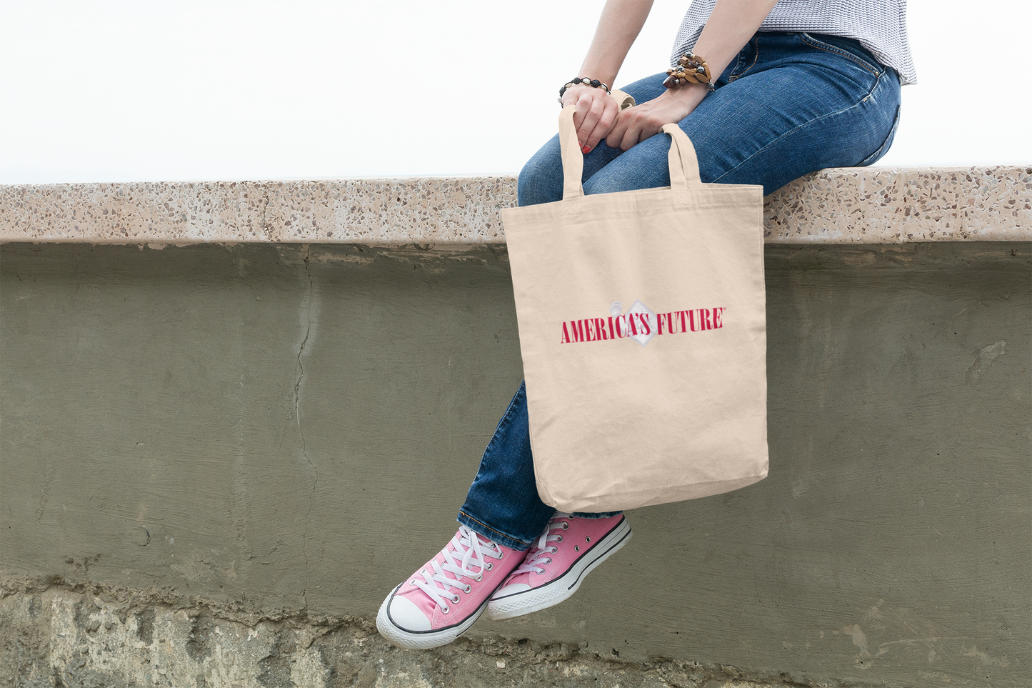 America’s Future Eco Tote Bag | Patriotic Sustainable Carryall