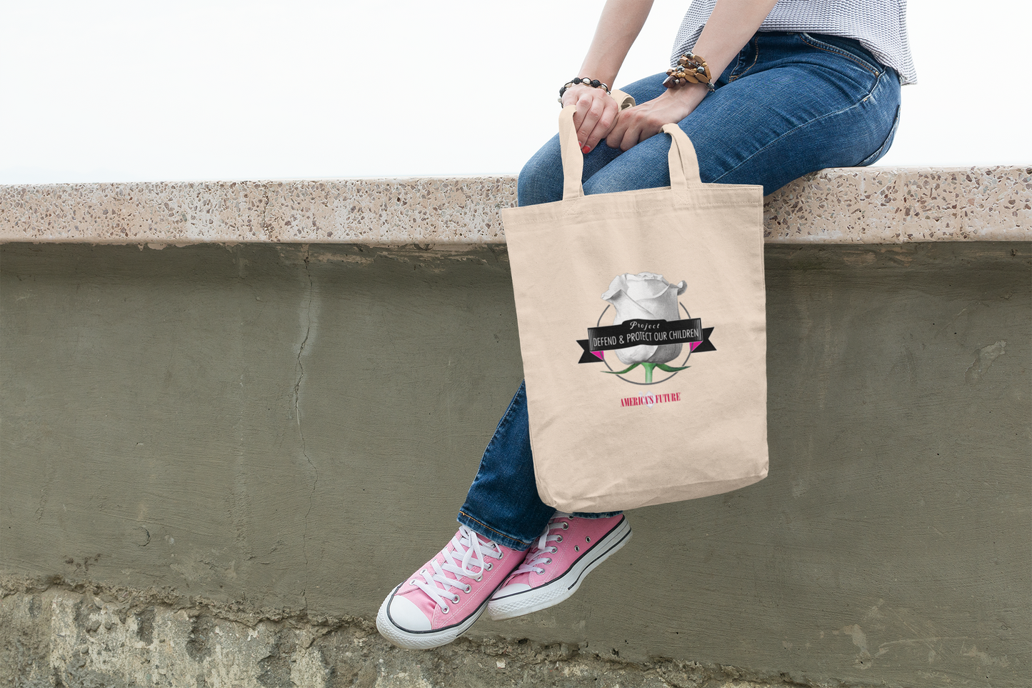 Project Defend & Protect Our Children Eco Tote Bag | Awareness & Advocacy Bag