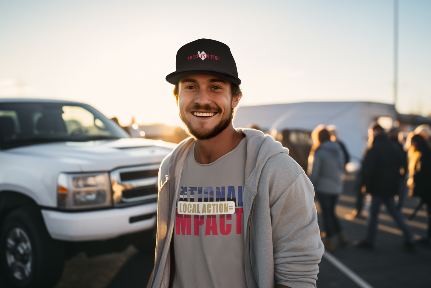 Local Action = National Impact Unisex T-Shirt | Stand for Freedom & Grassroots Change