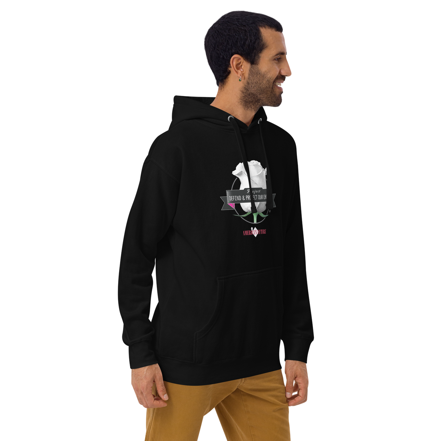 Project Defend & Protect Our Children Men's Hoodie | Awareness & Advocacy Sweatshirt