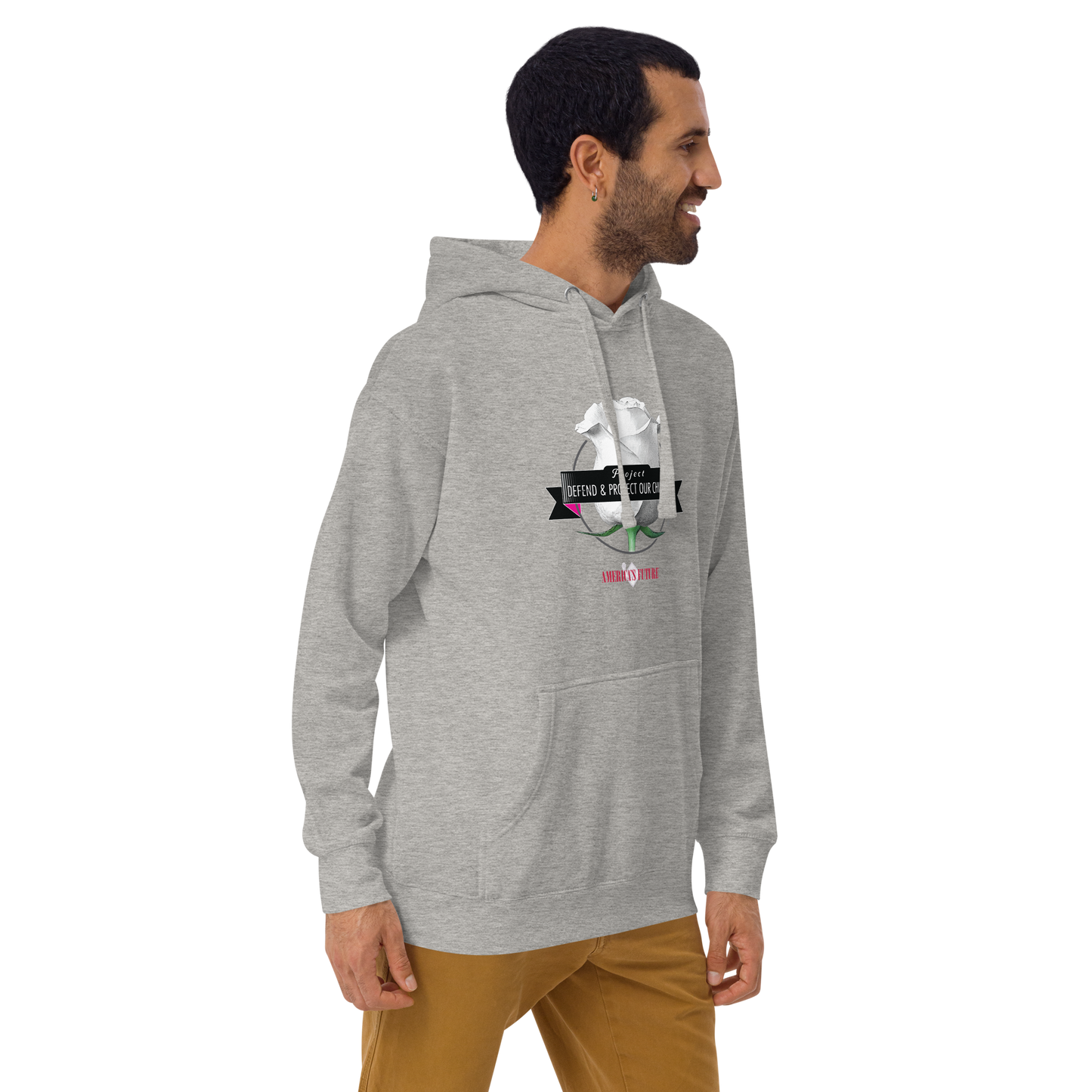Project Defend & Protect Our Children Men's Hoodie | Awareness & Advocacy Sweatshirt