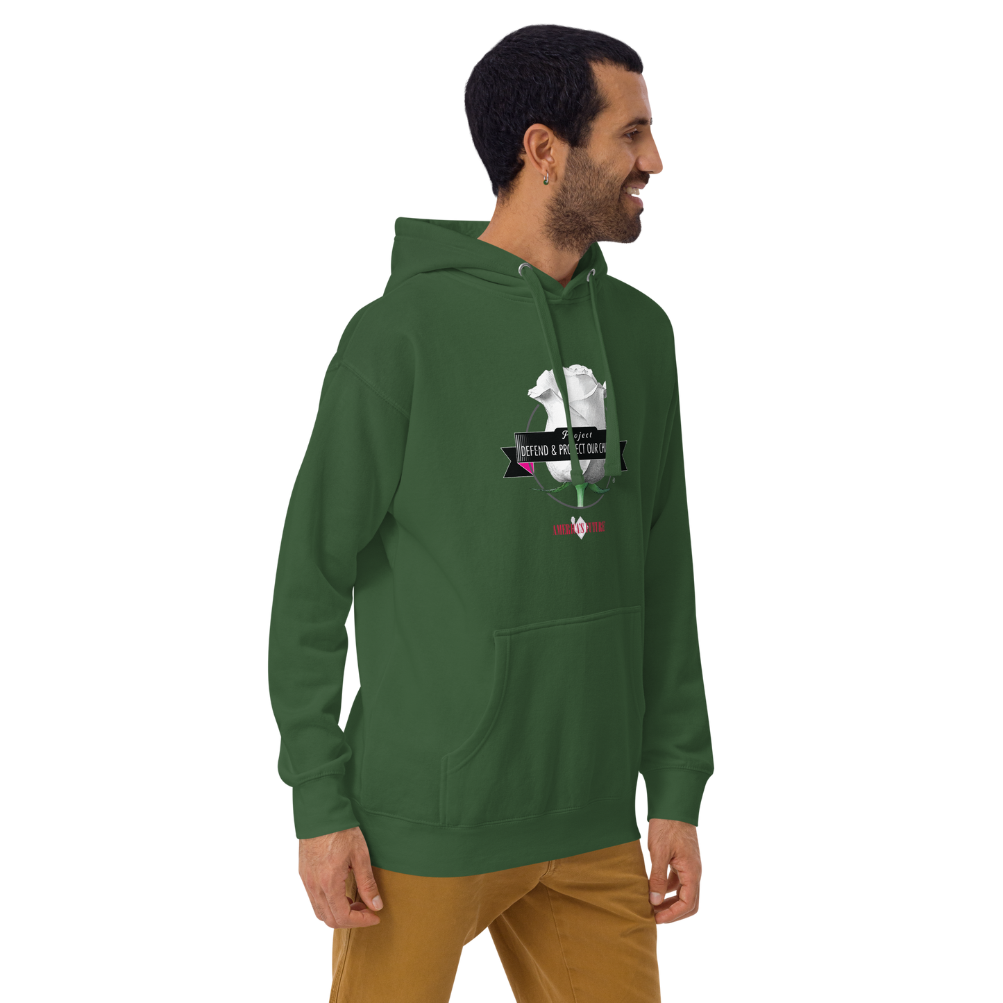 Project Defend & Protect Our Children Men's Hoodie | Awareness & Advocacy Sweatshirt