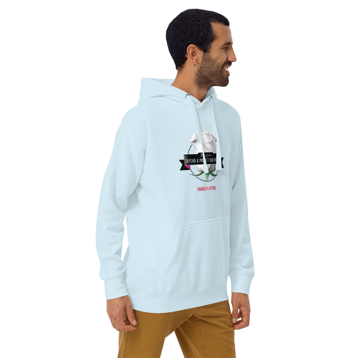 Project Defend & Protect Our Children Men's Hoodie | Awareness & Advocacy Sweatshirt