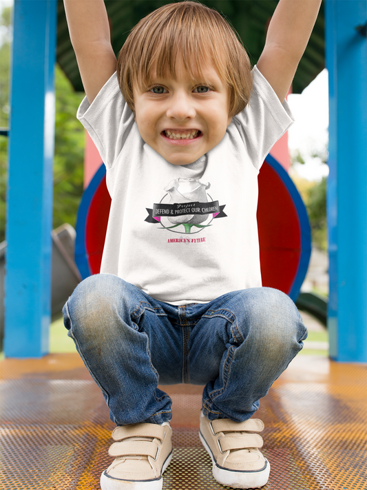 Project Defend & Protect Our Children Youth T-Shirt | Advocacy & Awareness Kids Tee