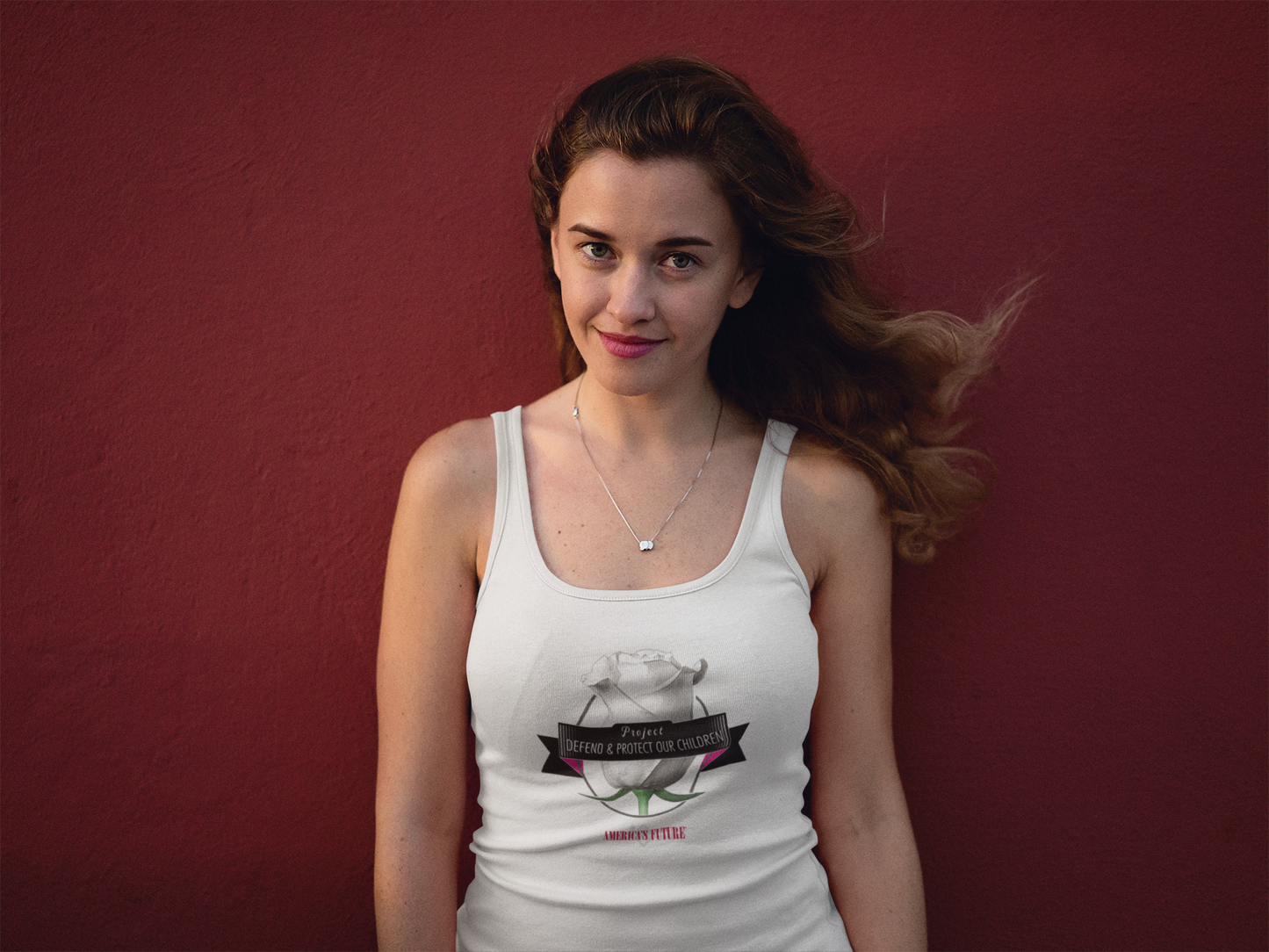 Project Defend & Protect Our Children Women's Racerback Tank | Stand for Justice & Awareness