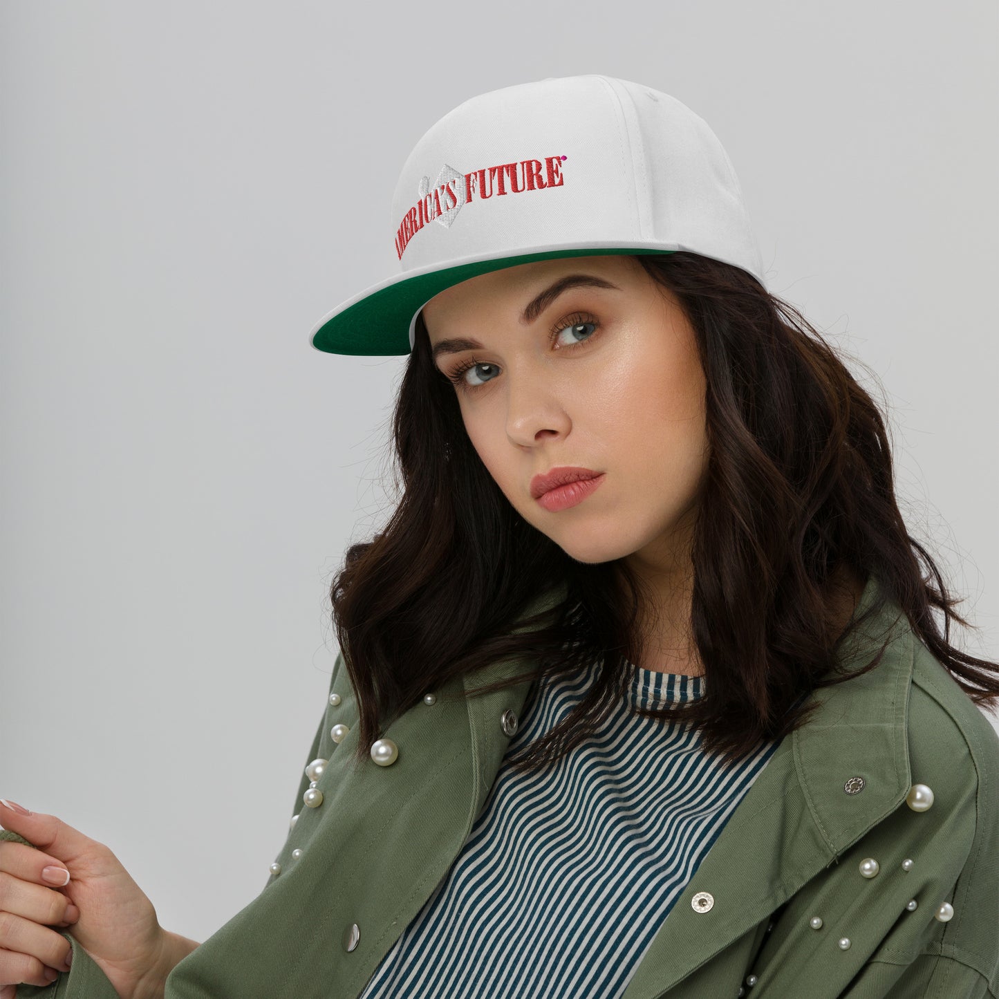 America’s Future Flat Bill Cap | Patriotic Snapback Hat