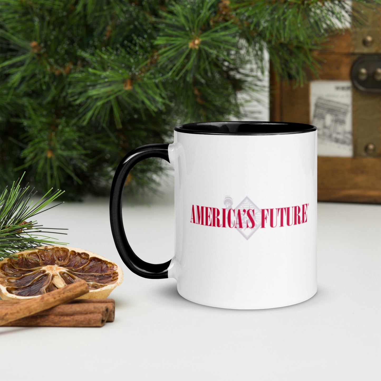 America’s Future Color Inside Mug | Patriotic Coffee Cup