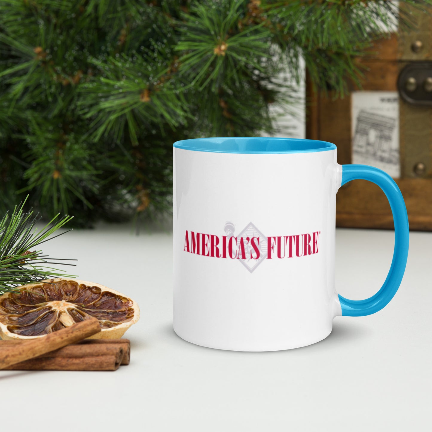 America’s Future Color Inside Mug | Patriotic Coffee Cup