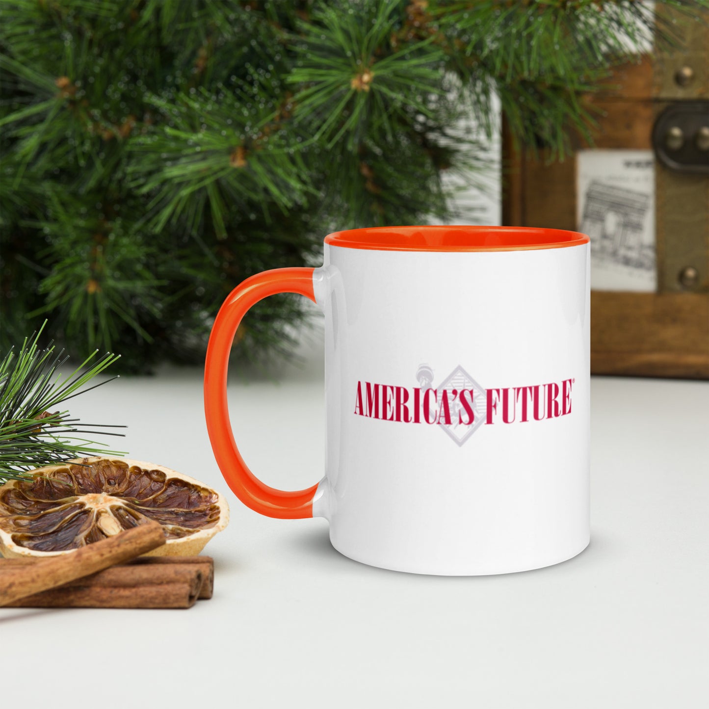 America’s Future Color Inside Mug | Patriotic Coffee Cup