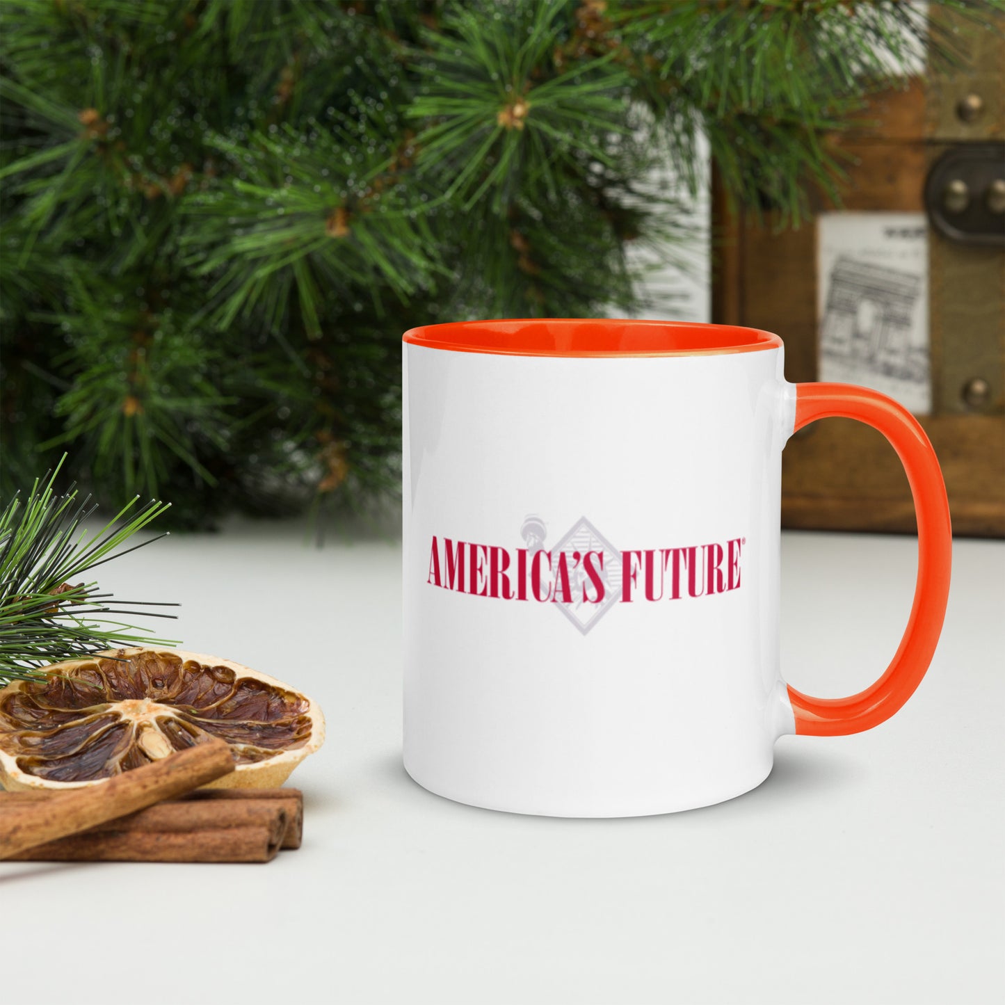 America’s Future Color Inside Mug | Patriotic Coffee Cup