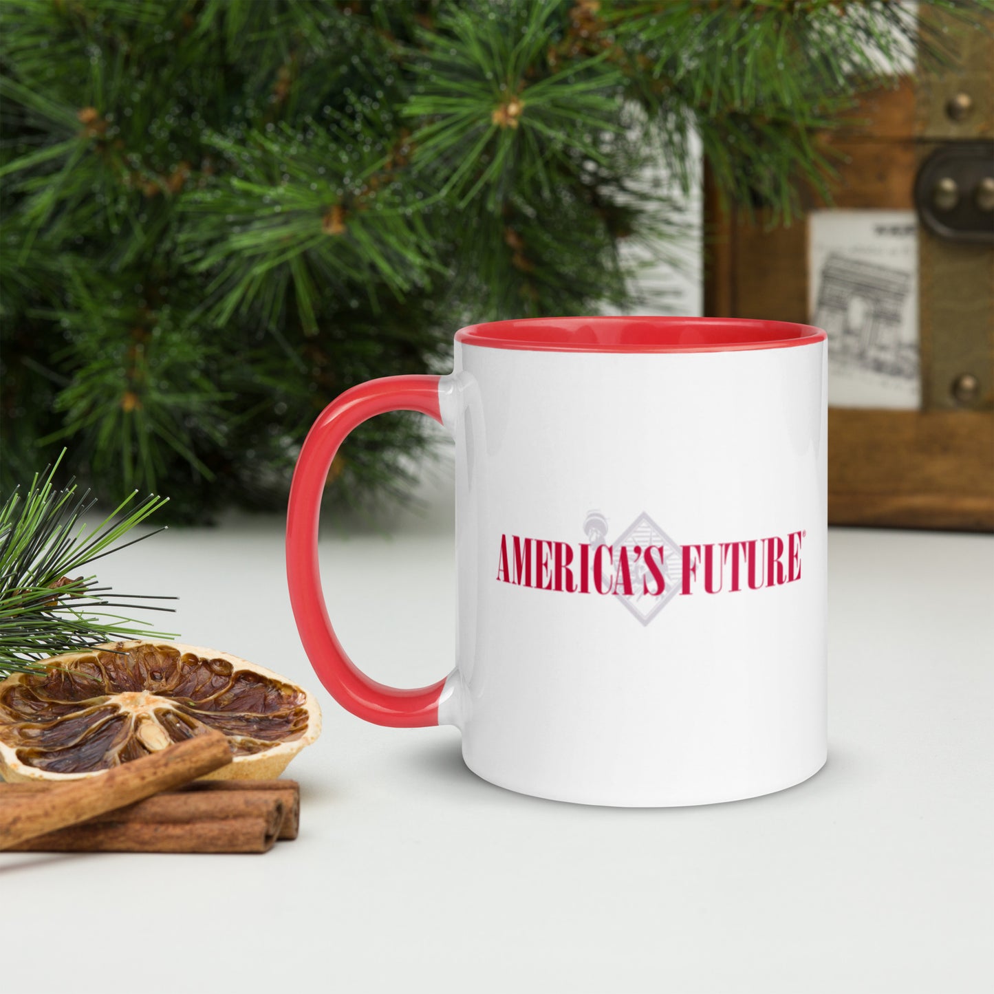 America’s Future Color Inside Mug | Patriotic Coffee Cup